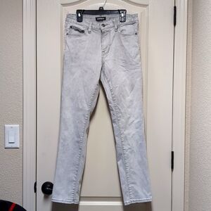 Express men's light gray jeans